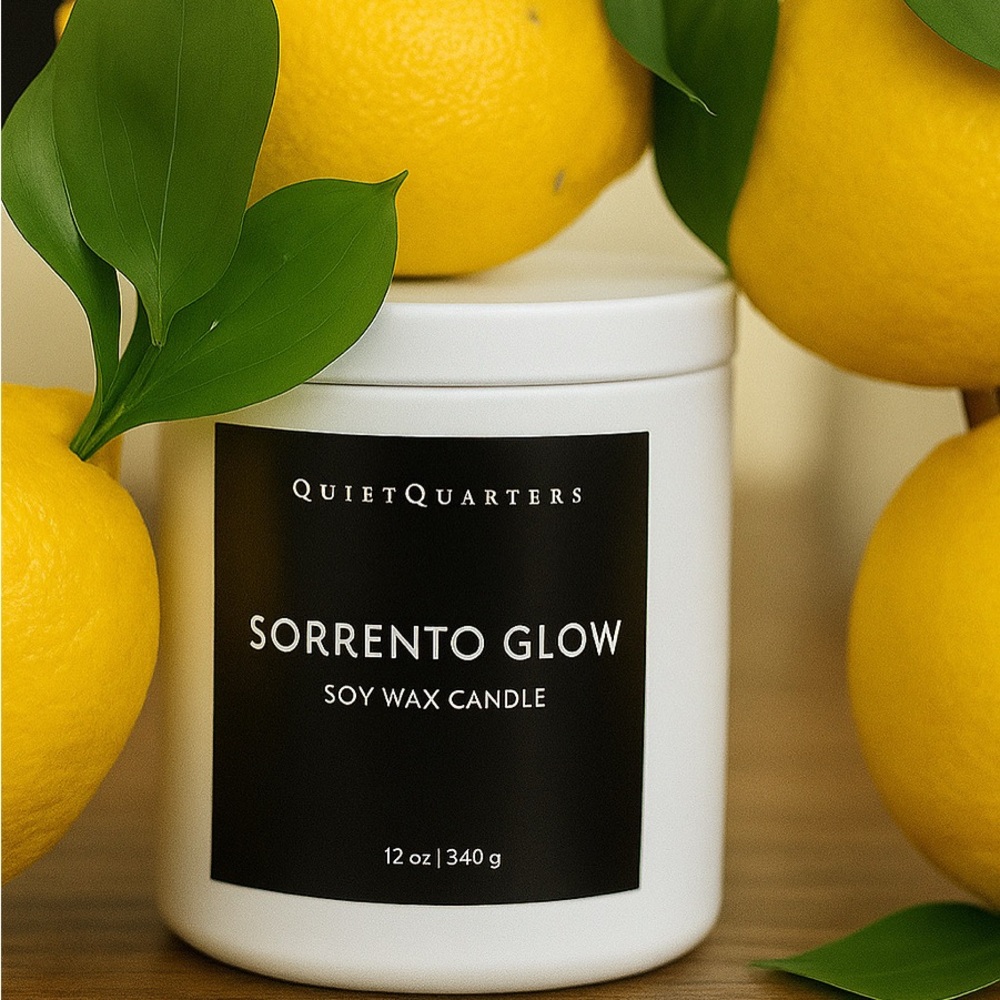 Sorrento Glow Soy Wax Candle - White